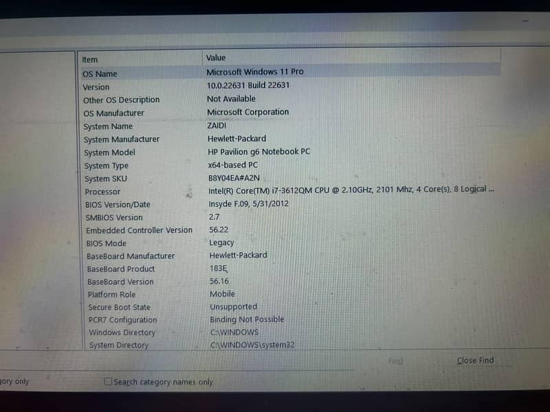 Hp I7 3rd Generation 7