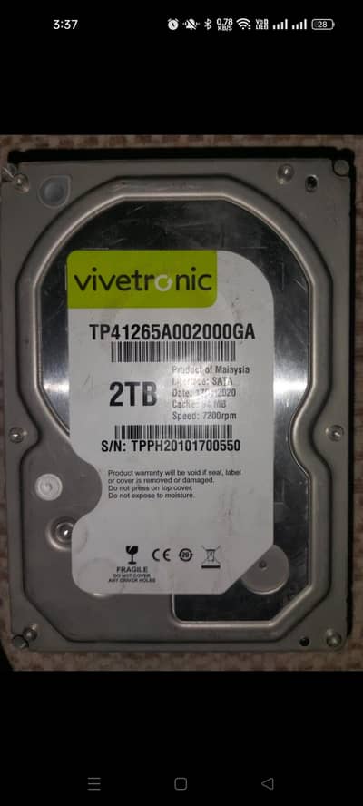 internal Hard drive