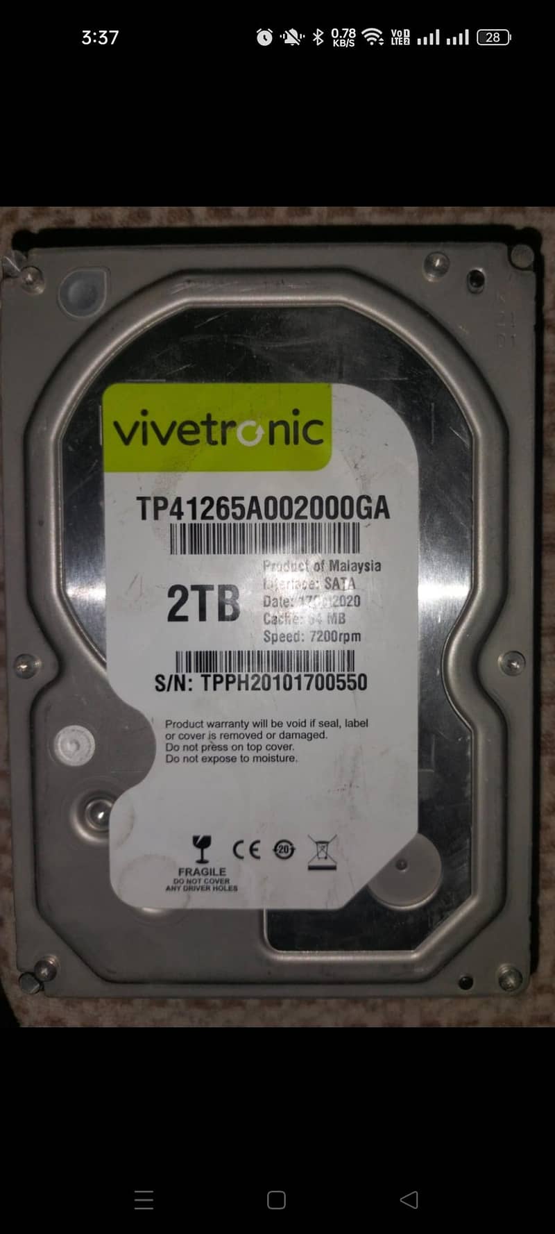internal Hard drive 0