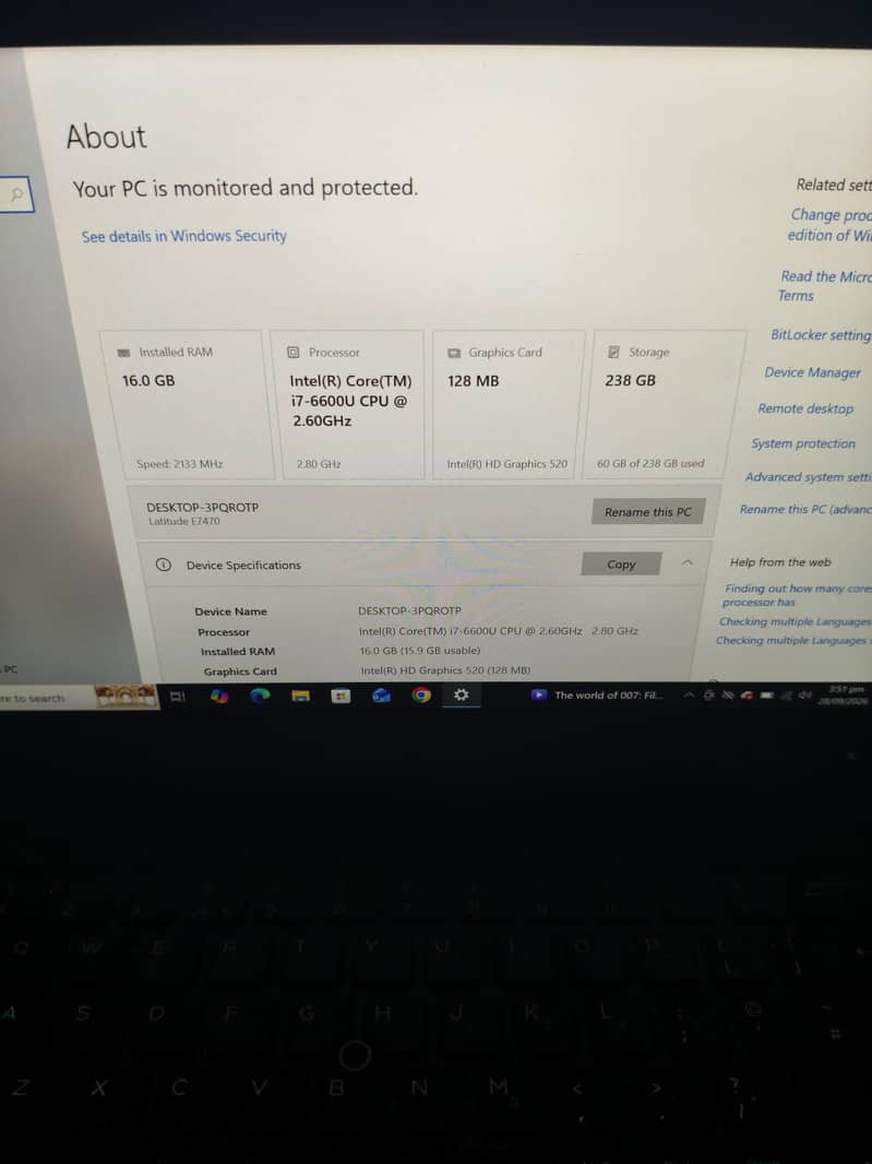 Dell E7470 4