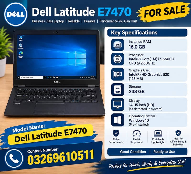 Dell E7470 6
