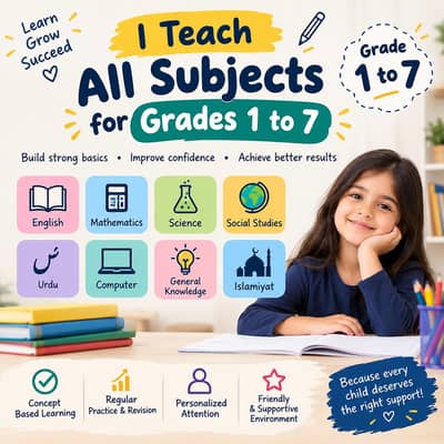 Grade 1 to 7