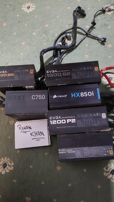 gaming power supply 750watt 600watt 850watt Corsair evga gtx rtx psu