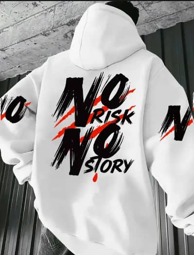 Premium Men’s Hoodie | NO RISK NO STORY | Free Delivery
