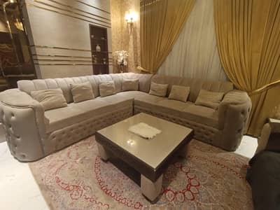 Premium 7-Seater L-Shape Sofa by MoltyFoam – 9+ Years Warranty