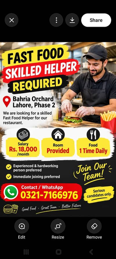 fast food helper