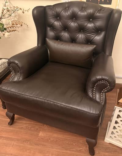 Italian leather 7 seater sofa set