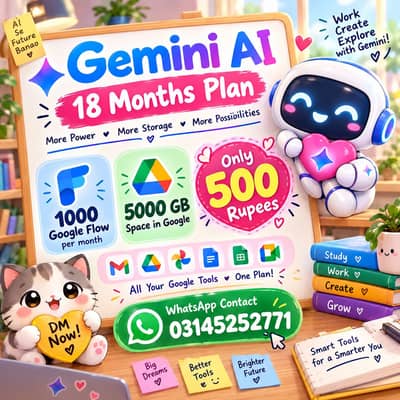 Gemini Ai 18 months plan