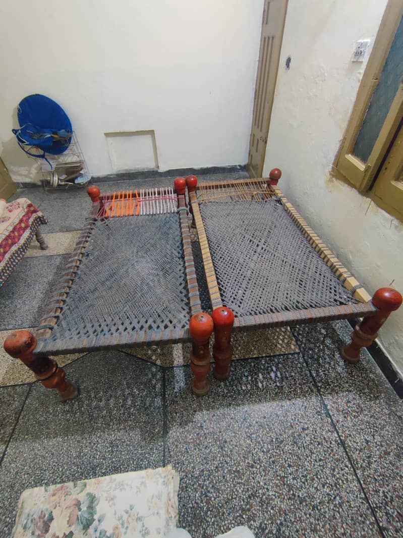 2 charpai set 0