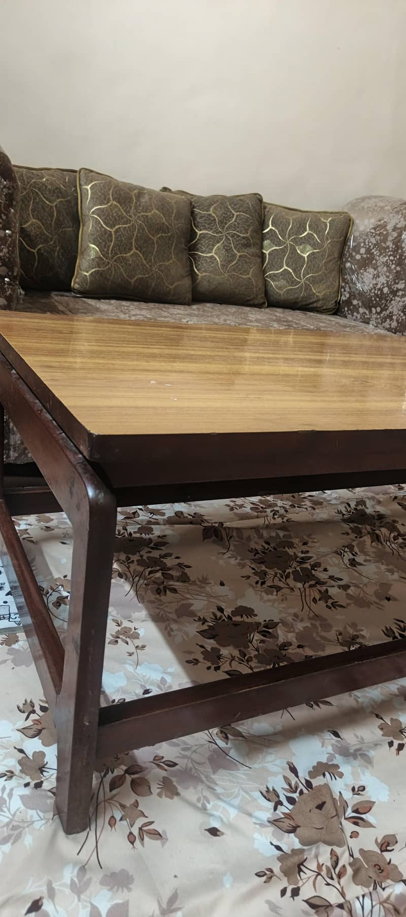 wooden centre table. 0