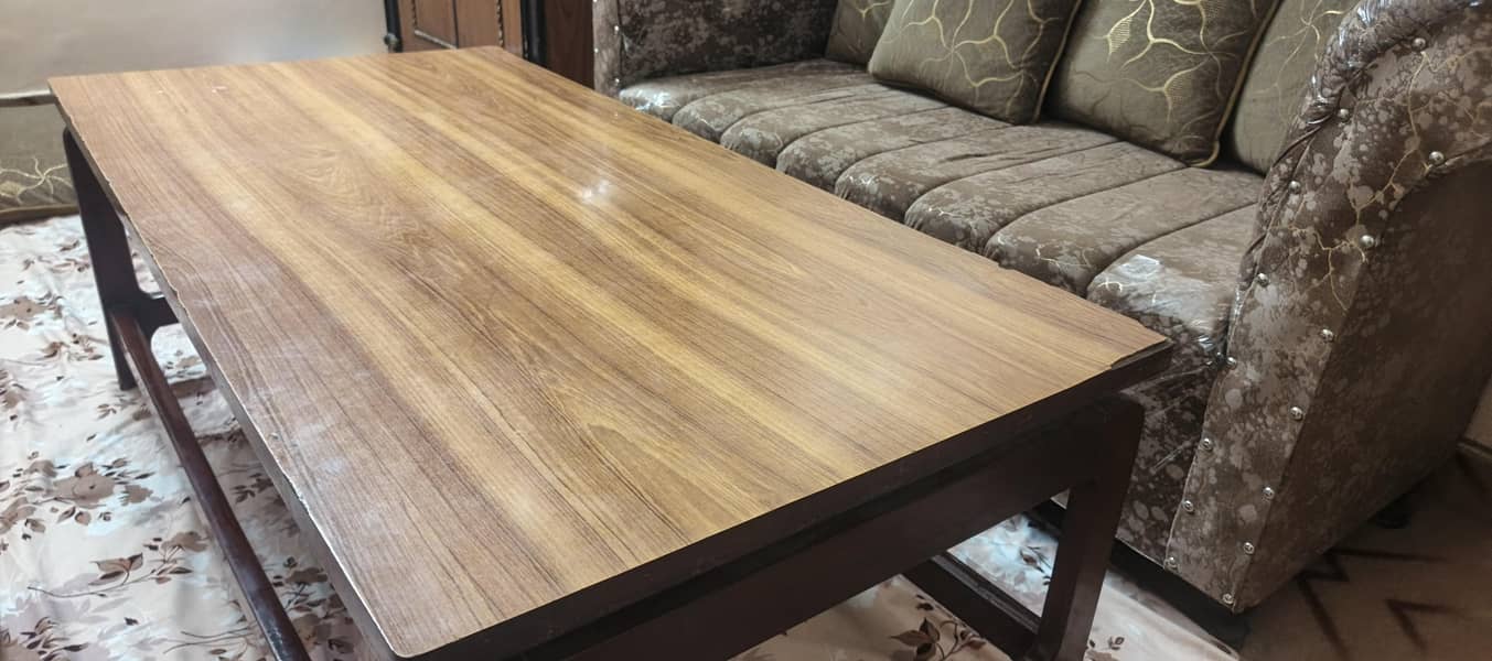 wooden centre table. 1
