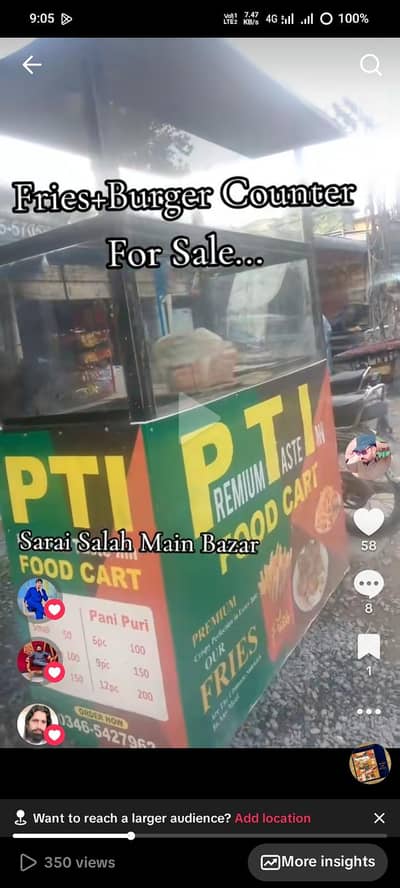 finger frice and burger stall