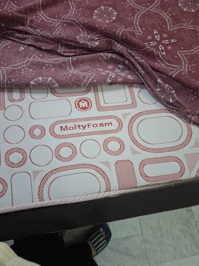 Bed with mattress