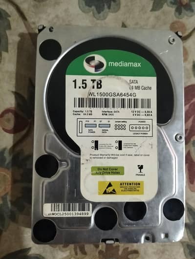 Sata hard 1.5 TB