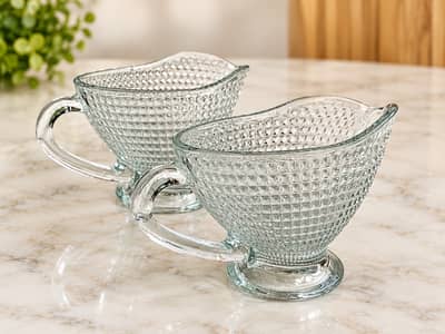 "Kaveh Venice Glass Set 2 Pcs - Brand New Unused"
