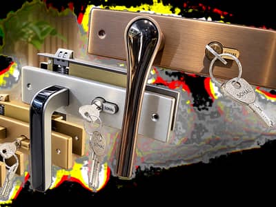 Premium Door Locks & Door Handles | Brass Steel Door Lock Set | Locks