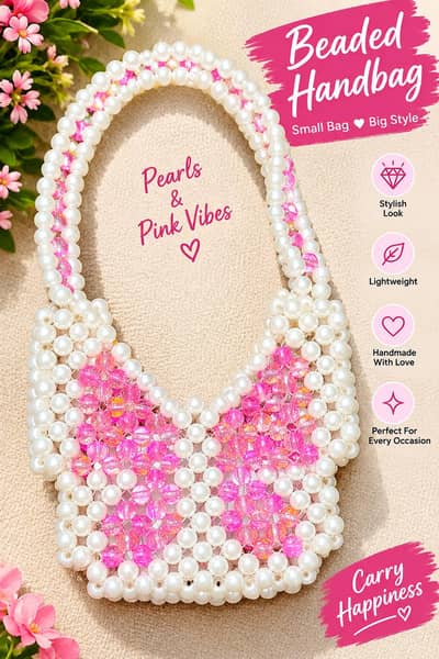 pearl handmade beaded bags