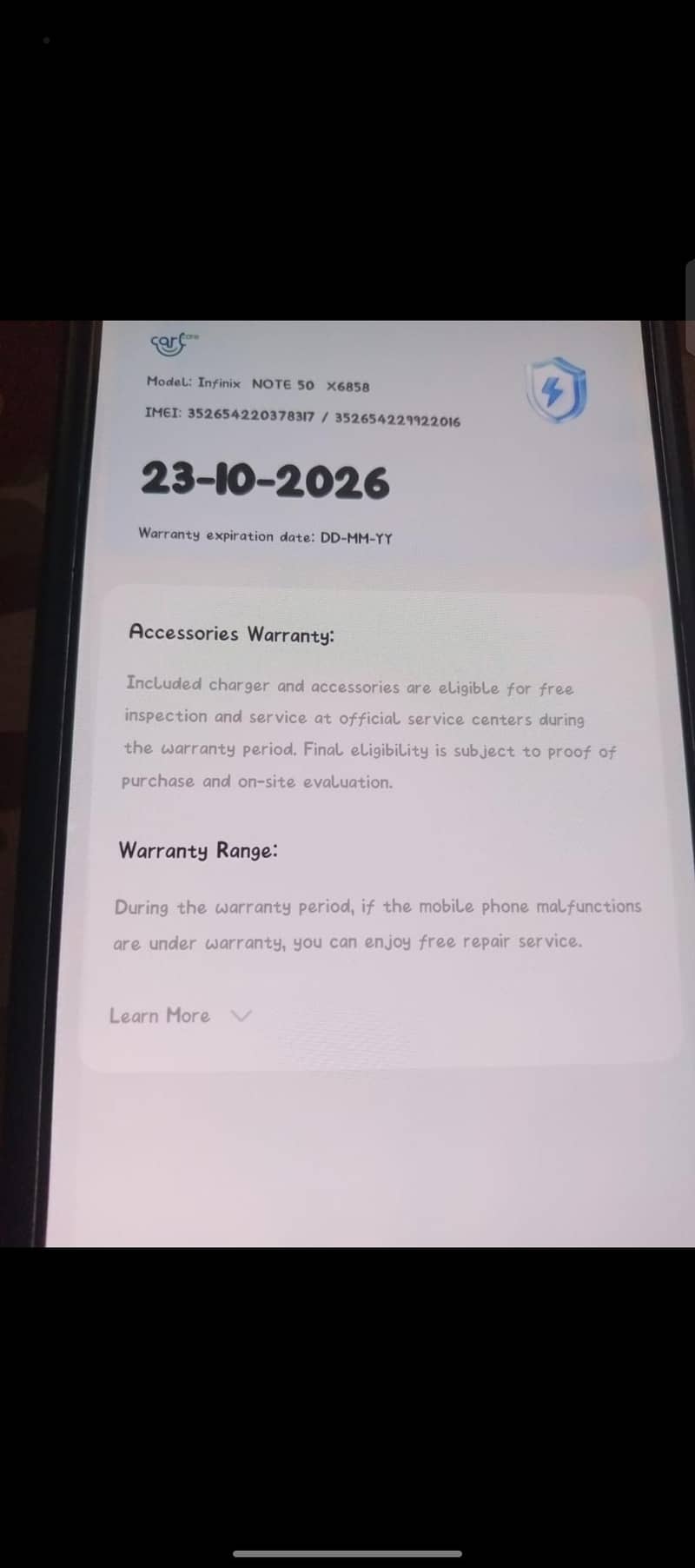 Infinix Note 50 7