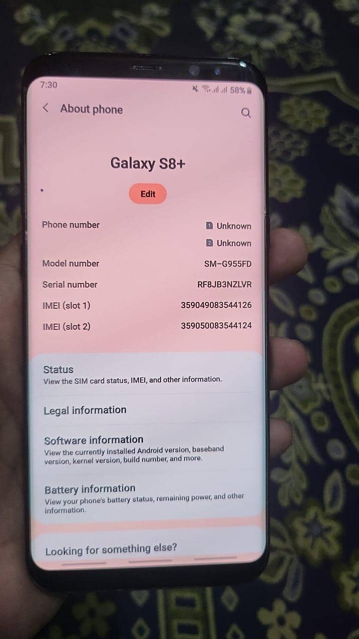 Samsung S8 Plus 1