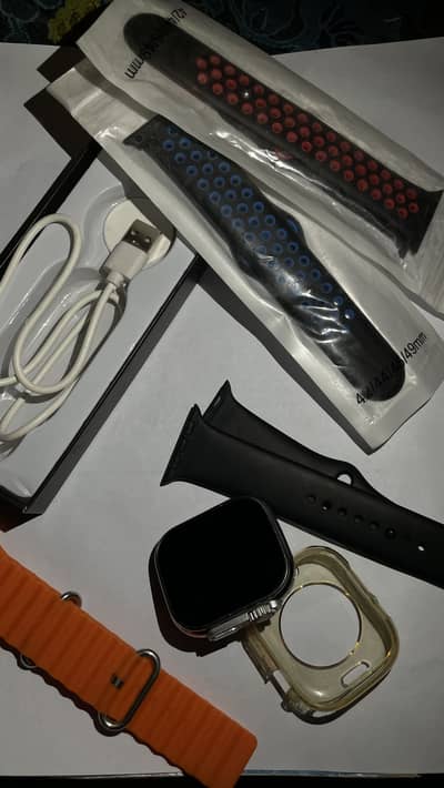 T900 Ultra 2 Smart Watch – Complete Set, 4 Straps + Box