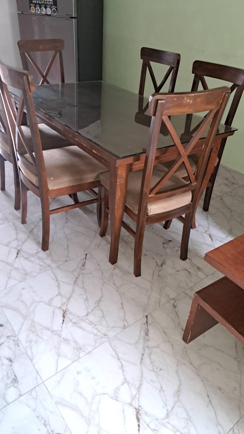 dinning table with chairs 4