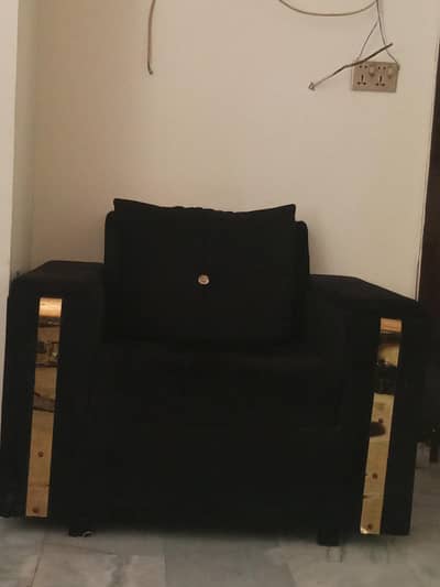 black and gold sofa set
