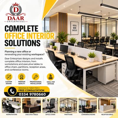 Office Furniture & Interior Solutions - Complete Office Setup