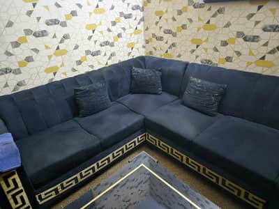 L shaped sofa for sale. No table only L shape two pieces available