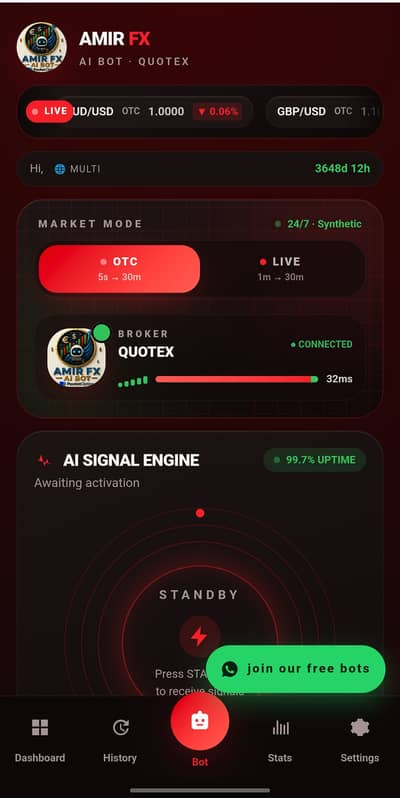 AMIR FX AI BOT AVAILABLE