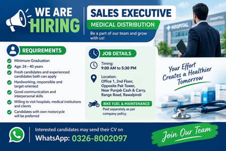 Sales Executive Required