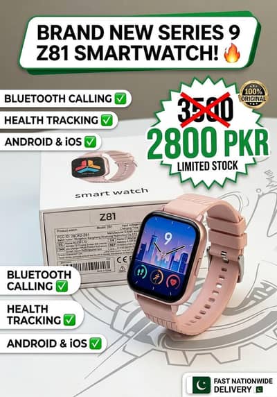 Z81 Smart Watch (Pink Edition)