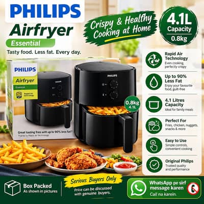 Philips Airfryer Essential 4.1L | Rapid Air Technology | Brand New
