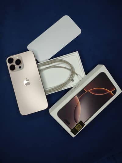 Apple iPhone 16 Pro Max 256GB PTA Approved | Desert Titanium | 90% BH