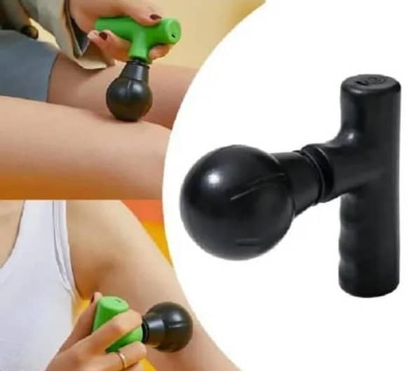 T  Manual Handheld Mini Massage Gun – Portable Deep Tissue Muscle Massager Roller for Neck, Shoulder, Back, Arms, Legs, Trigger Point Pain Relief, Body Relaxation & Health Care Tool