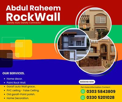 Rock Wall - Graphy - Steeko - home decor - Wall Grace - False Ceiling