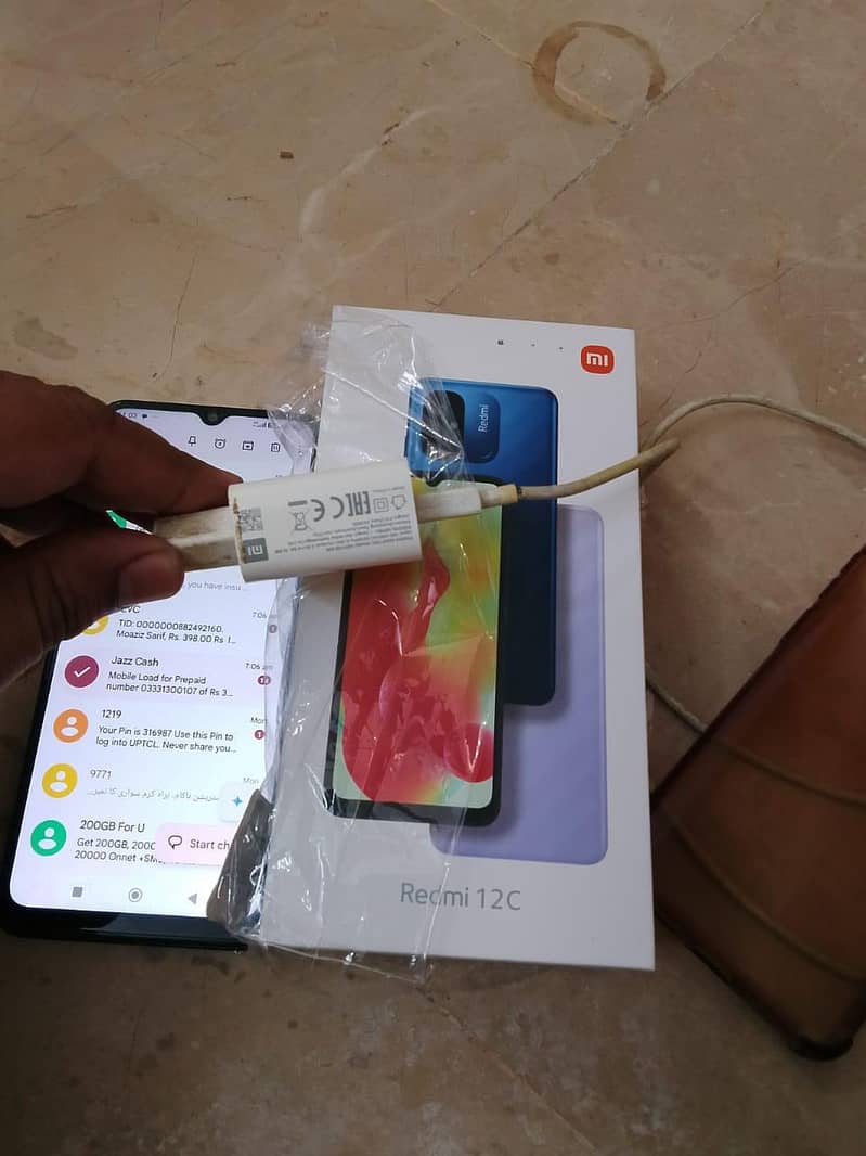 redmi 12c complete box 2