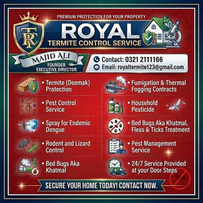 Termite Control - Pest Control - Dengue Spray - Fumigation & Deemak
