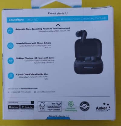 Used Anker Soundcore r50i NC earbuds