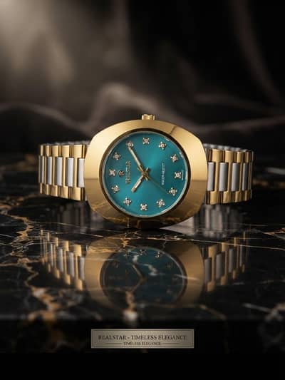⌚Realstar® Men's Vintage Elliptical Watch with  12 Diamond makers.