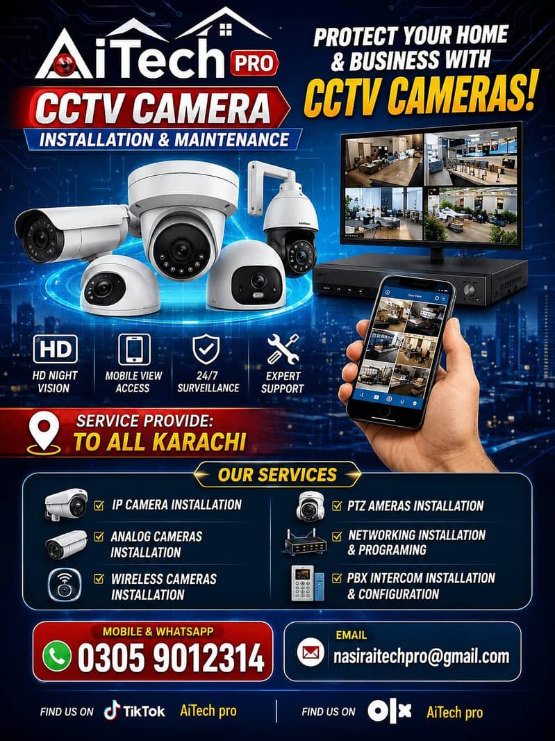 Ai Tech CCTV Camera installation 1
