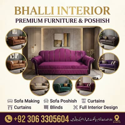 Professional Sofa Poshish & Bed Repair Services in Sialkot