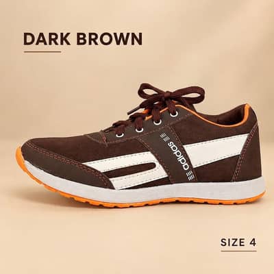 Brand New Dark Brown Sports / Casual Shoes - Size 4 (Unused)