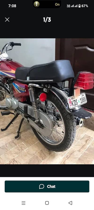 HONDA Cg 125cc for sale urgent Whatsapp 03201498149