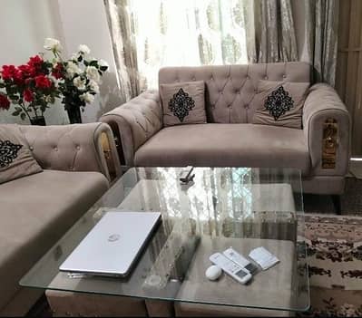Sofas set with table