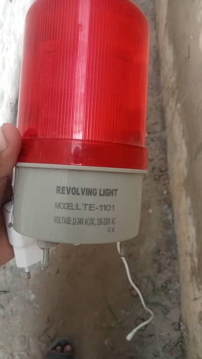 Revolving Emergency light 12V 220v workiny