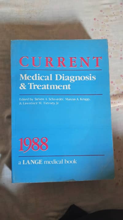 Current Medical Diagnosis & Treatment 1988 – Medical Book