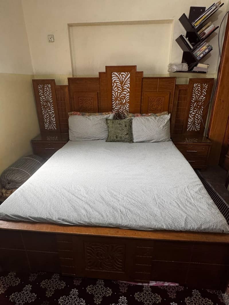 Double Bed, Side Tables, Dressing Table (WhatsApp Only) 0