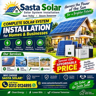 Complete Solar System Installation | Affordable Price | Sasta Solar