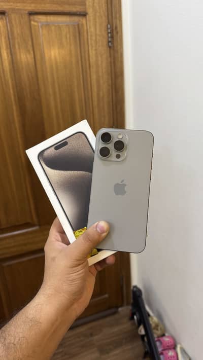 Apple iPhone 15 Pro Max 256GB 100% BH WATERPACK PTA APPROVED