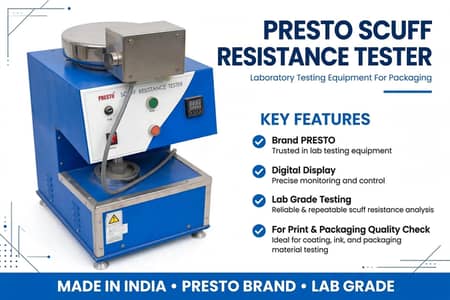 Presto Scuff Resistance Tester - Lab Testing